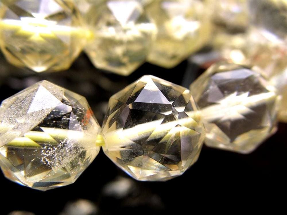 レモンクォーツ 硫黄水晶 ブレスレット デザインブレス ヒーリング