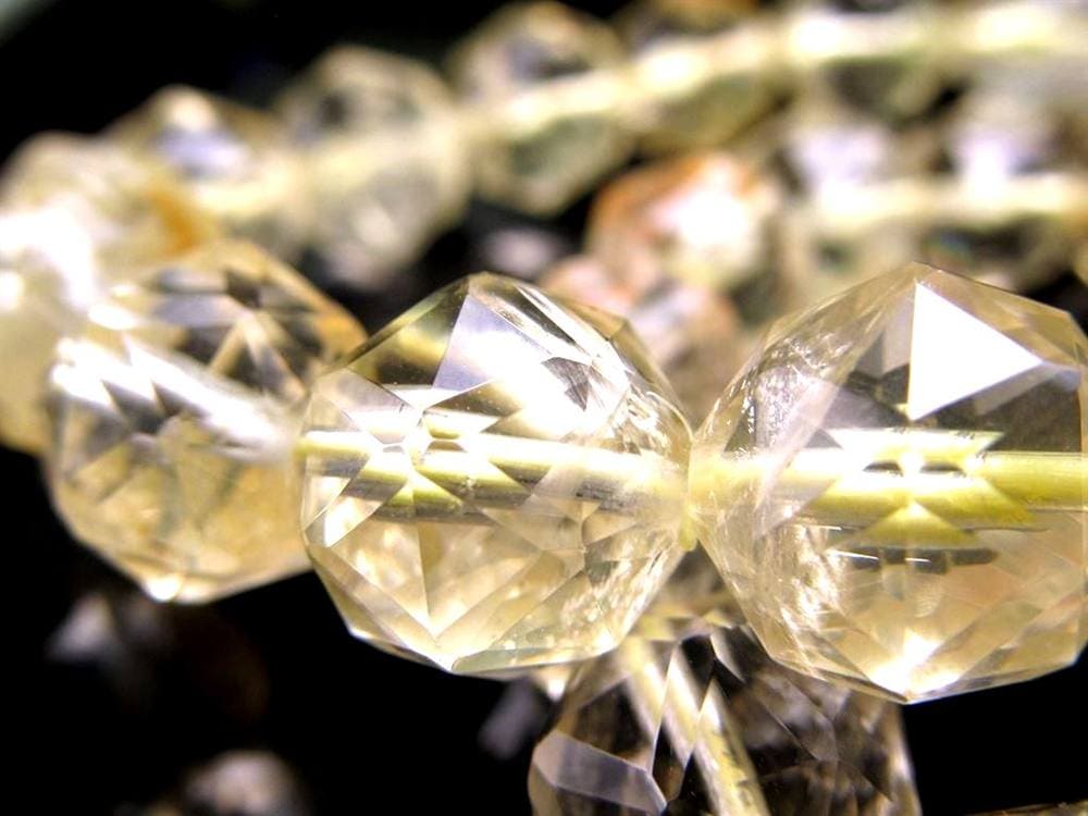 レモンクォーツ 硫黄水晶 ブレスレット デザインブレス ヒーリング