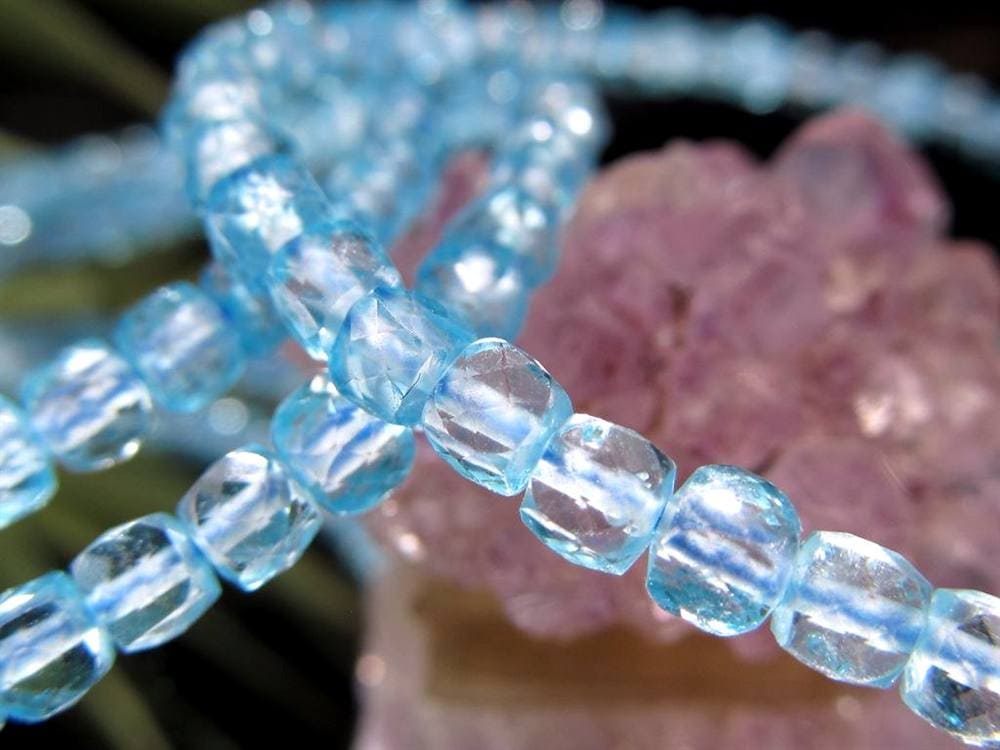 トパーズ 黄玉 スターカット ブレスレット スカイブルートパーズ