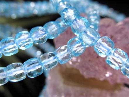 トパーズ 黄玉 スターカット ブレスレット スカイブルートパーズ