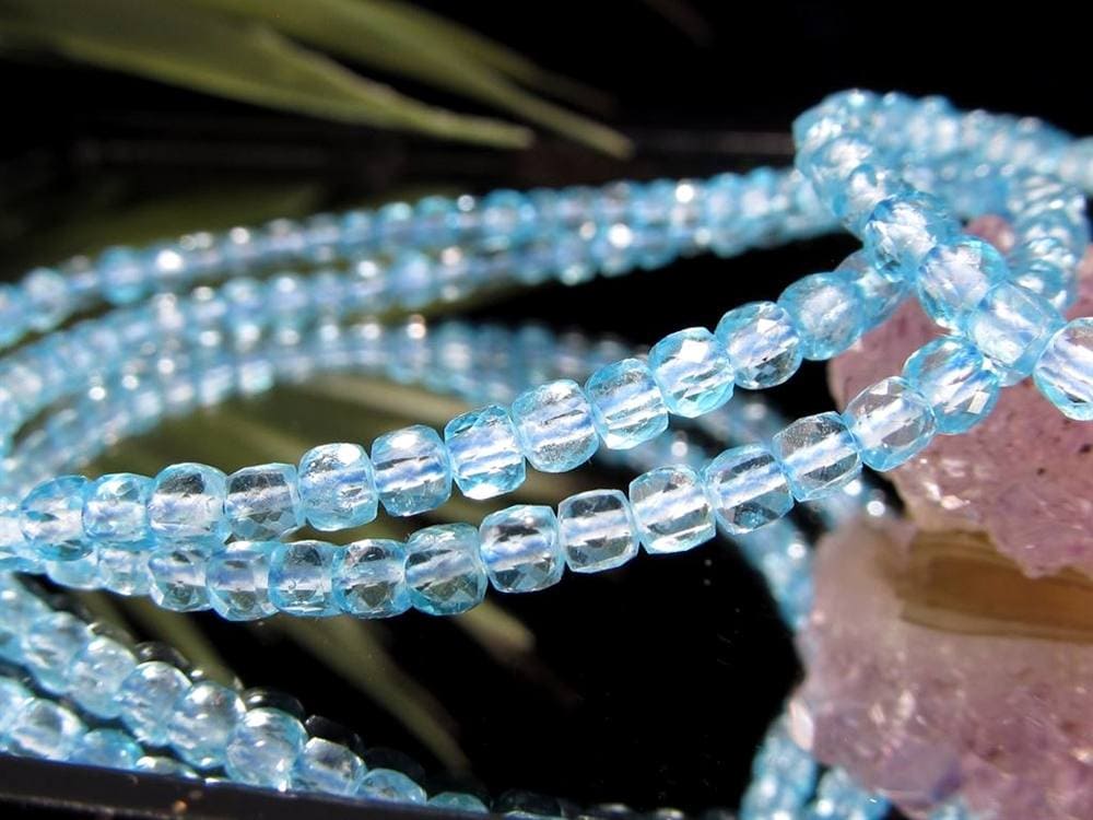 トパーズ 黄玉 スターカット ブレスレット スカイブルートパーズ