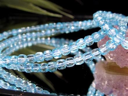 トパーズ 黄玉 スターカット ブレスレット スカイブルートパーズ