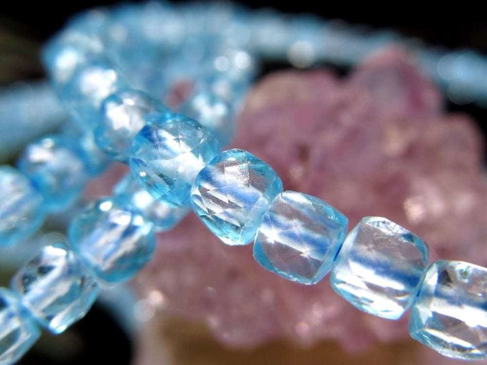 トパーズ 黄玉 スターカット ブレスレット スカイブルートパーズ