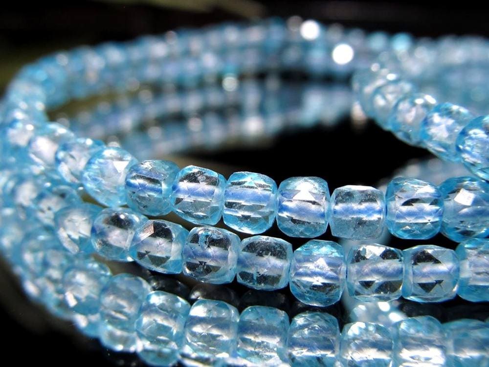 トパーズ 黄玉 スターカット ブレスレット スカイブルートパーズ