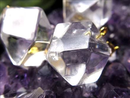 水晶 クリスタル チャーム パーツ Silver925