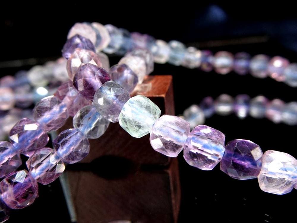 キューブカット デザインブレス ブレスレット クオーツ 天然石 パワーストーン