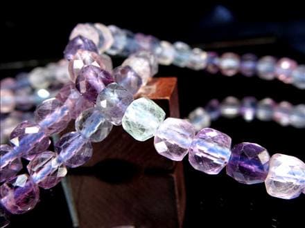 キューブカット デザインブレス ブレスレット クオーツ 天然石 パワーストーン