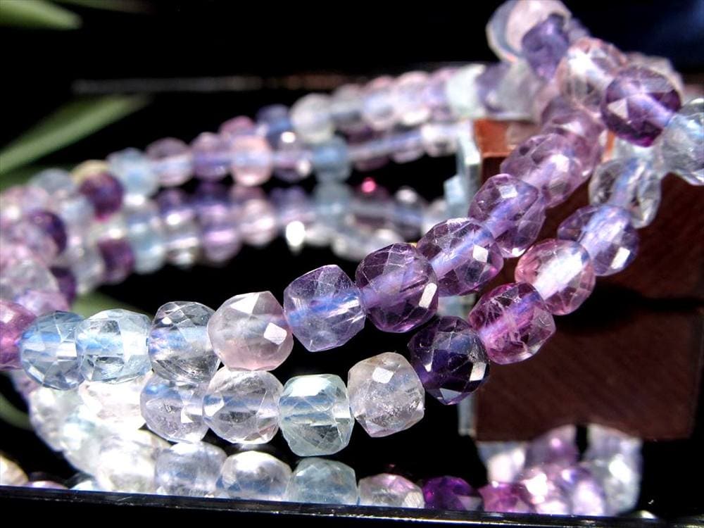 キューブカット デザインブレス ブレスレット クオーツ 天然石 パワーストーン