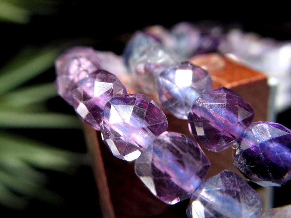 キューブカット デザインブレス ブレスレット クオーツ 天然石 パワーストーン