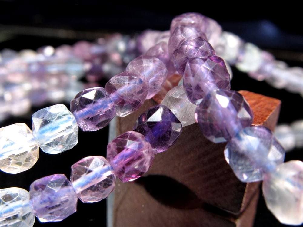 キューブカット デザインブレス ブレスレット クオーツ 天然石 パワーストーン