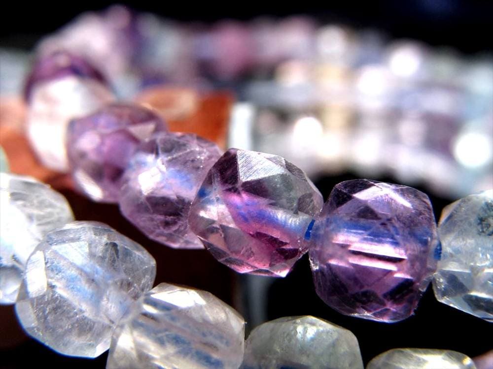 キューブカット デザインブレス ブレスレット クオーツ 天然石 パワーストーン