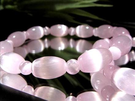 セレナイト 透石膏 ブレスレット キャッツアイ  ジプサム