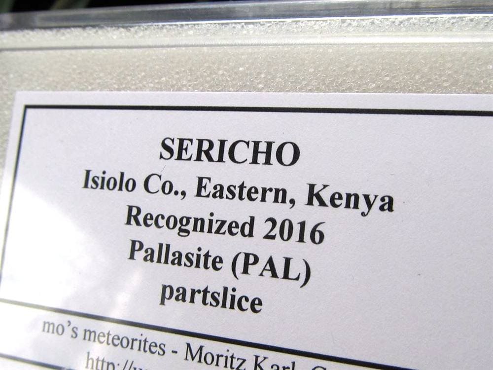 セリコ隕石 パラサイト隕石 プレート SERICHO 石鉄隕石