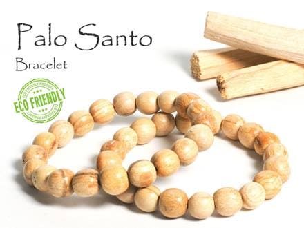 エクアドル産 パロサント ウッドビーズ ブレスレット