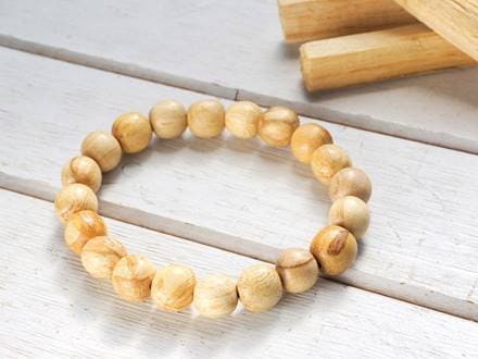 エクアドル産 パロサント ウッドビーズ ブレスレット