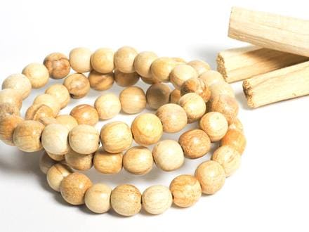 エクアドル産 パロサント ウッドビーズ ブレスレット