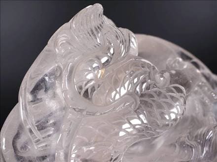 水晶 置物 龍 彫刻 開運