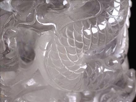 水晶 置物 龍 彫刻 開運