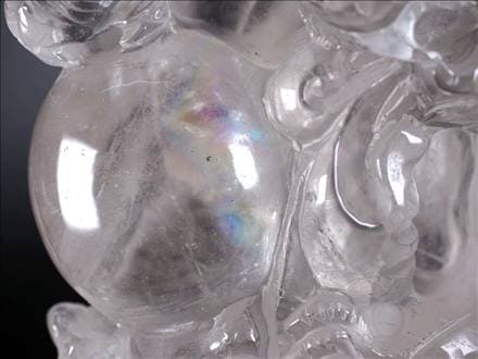 水晶 置物 龍 彫刻 開運