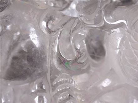 水晶 置物 龍 彫刻 開運