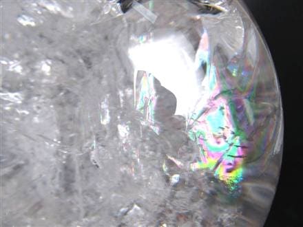 水晶 クリスタル 丸玉 スフィア レインボー