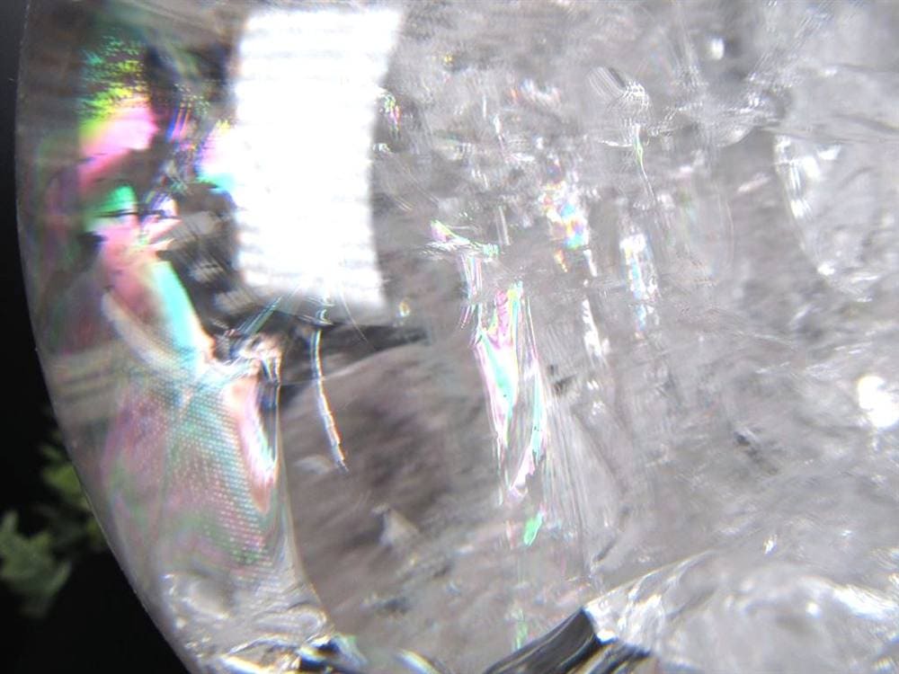 水晶 クリスタル 丸玉 スフィア レインボー