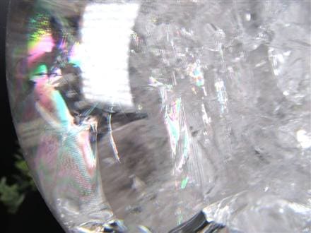 水晶 クリスタル 丸玉 スフィア レインボー