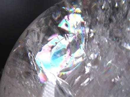 水晶 クリスタル 丸玉 スフィア レインボー