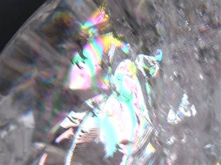 水晶 クリスタル 丸玉 スフィア レインボー