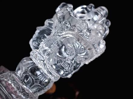 水晶 プルパ 金剛杭 彫刻 置物