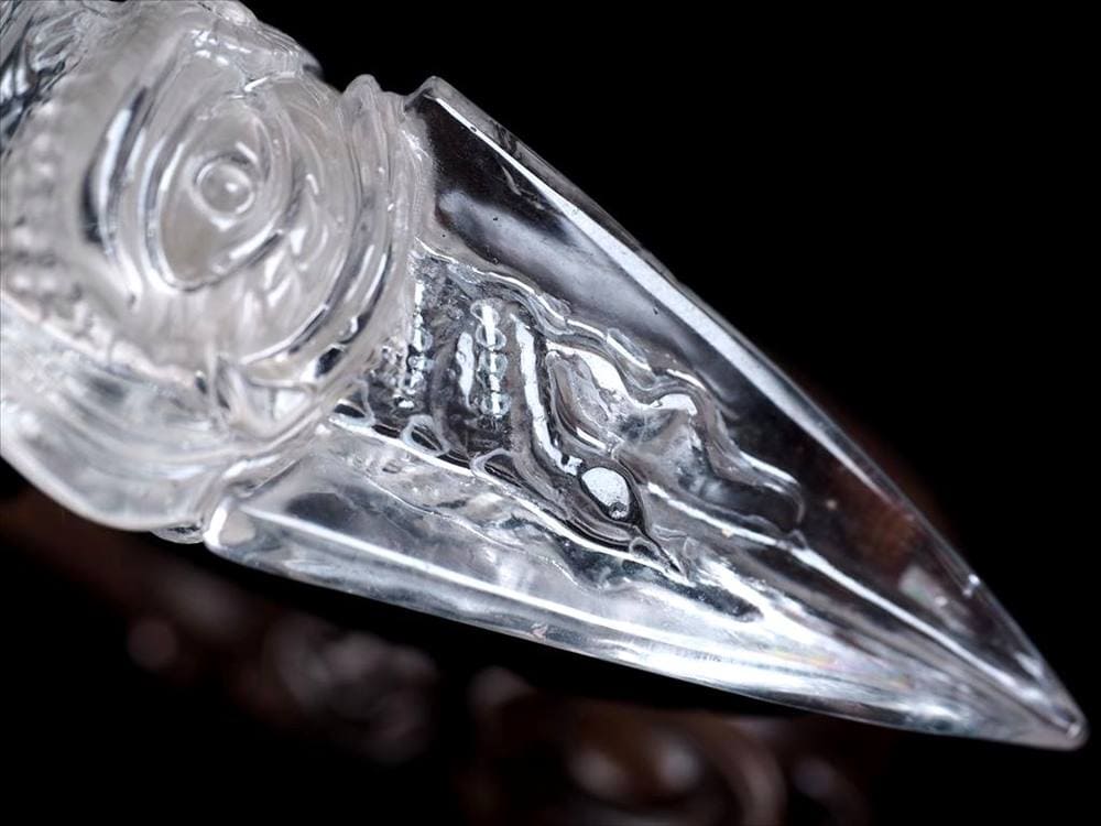 水晶 プルパ 金剛杭 彫刻 置物