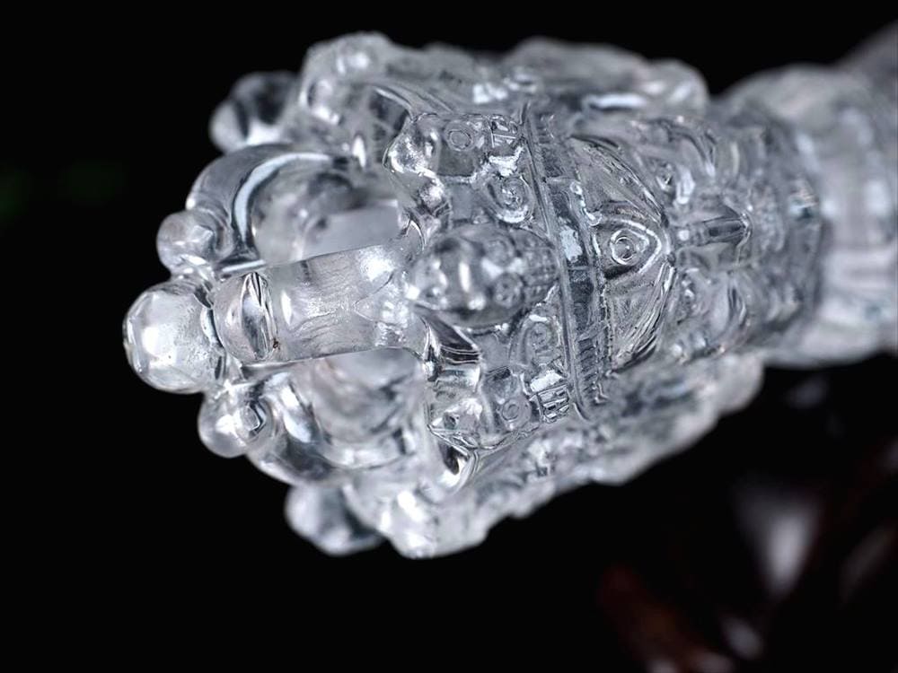 水晶 プルパ 金剛杭 彫刻 置物