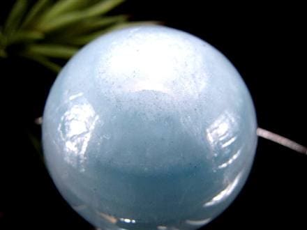 アクアマリン 丸玉 シラー スフィア 置物