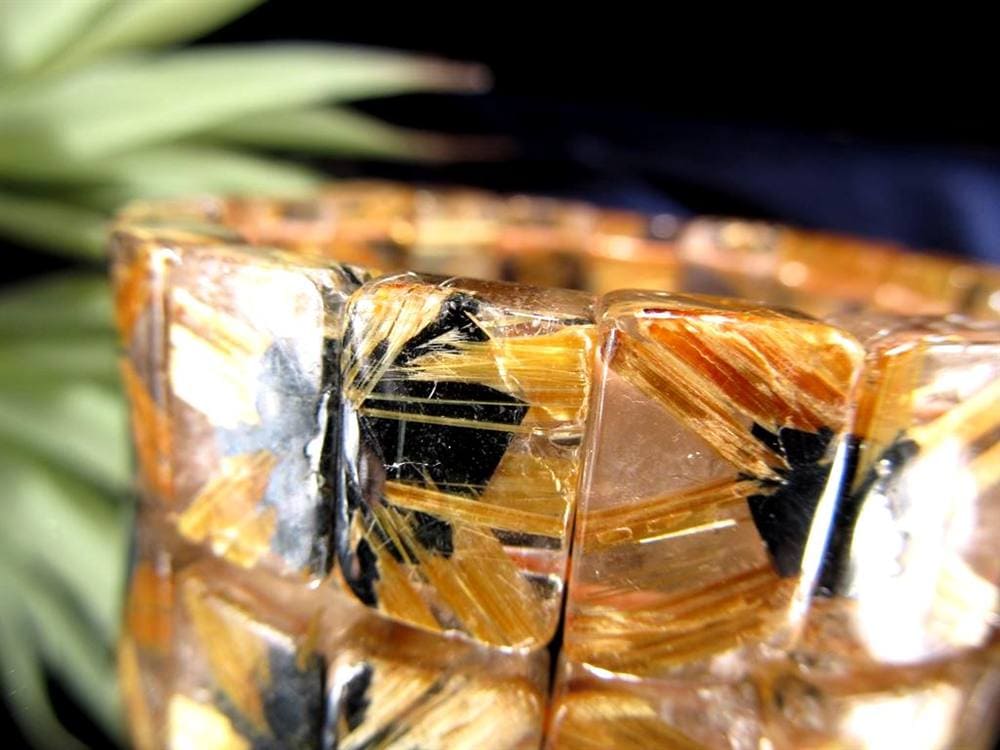 ゴールドルチル バングル タイチンルチル ブレスレット 金運