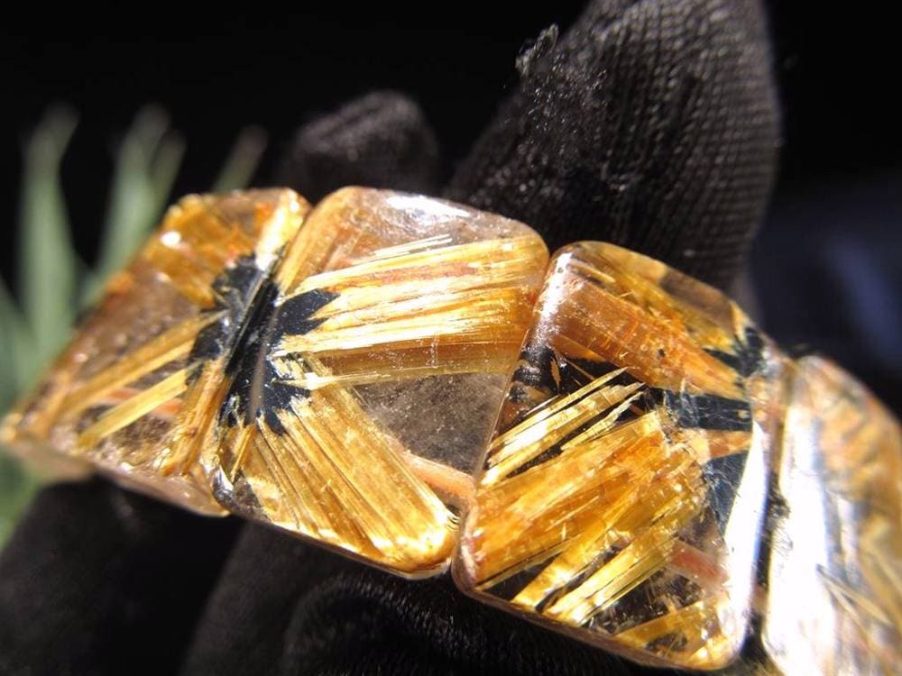 ゴールドルチル バングル タイチンルチル ブレスレット 金運