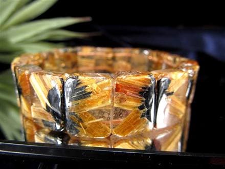 ゴールドルチル バングル タイチンルチル ブレスレット 金運