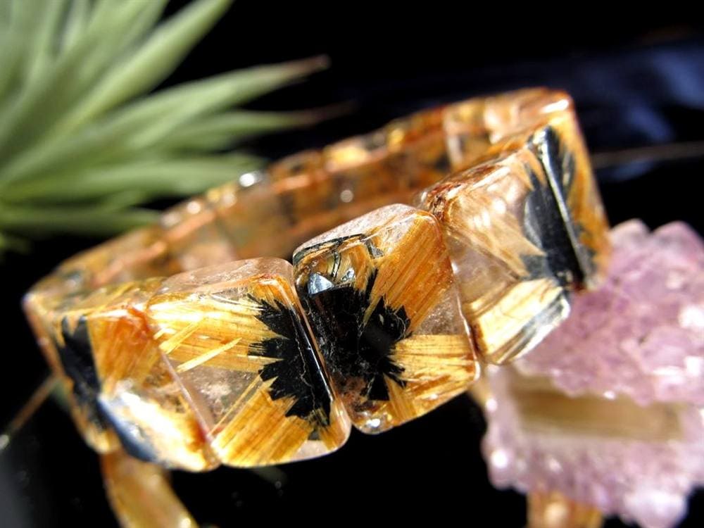 ゴールドルチル バングル タイチンルチル ブレスレット 金運