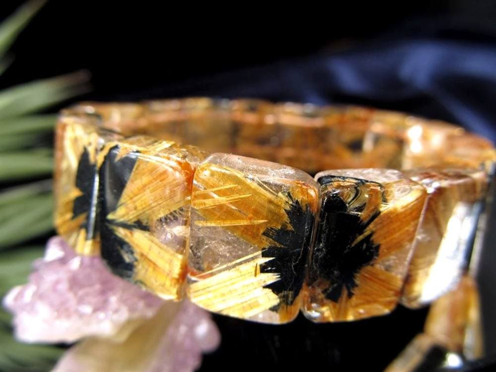 ゴールドルチル バングル タイチンルチル ブレスレット 金運