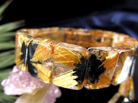 ゴールドルチル バングル タイチンルチル ブレスレット 金運