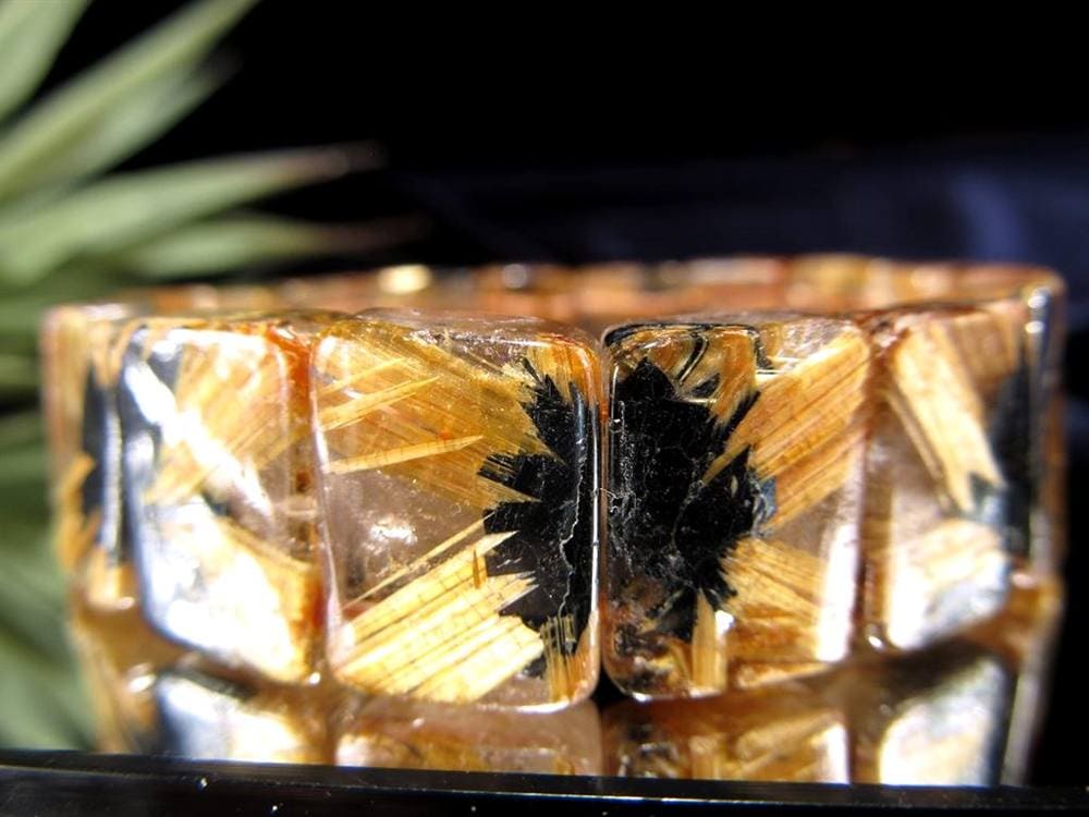 ゴールドルチル バングル タイチンルチル ブレスレット 金運