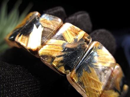 ゴールドルチル バングル タイチンルチル ブレスレット 金運