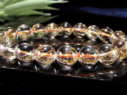 ゴールドルチル ブレスレット タイチン 金針水晶 天然石