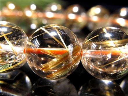 ゴールドルチル ブレスレット タイチン 金針水晶 天然石