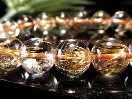 ゴールドルチル ブレスレット タイチン 金針水晶 天然石