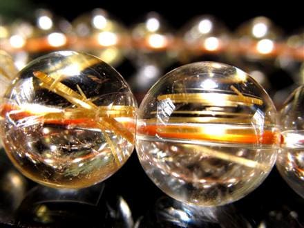 ゴールドルチル ブレスレット タイチン 金針水晶 天然石