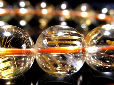 ゴールドルチル ブレスレット タイチン 金針水晶 天然石