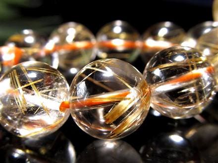 ゴールドルチル ブレスレット タイチン 金針水晶 天然石