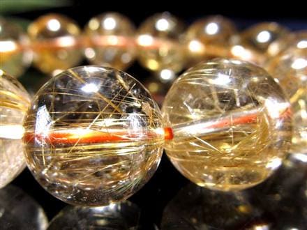 ゴールドルチル ブレスレット タイチン 金針水晶 天然石