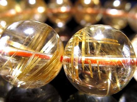 ゴールドルチル ブレスレット タイチン 金針水晶 天然石