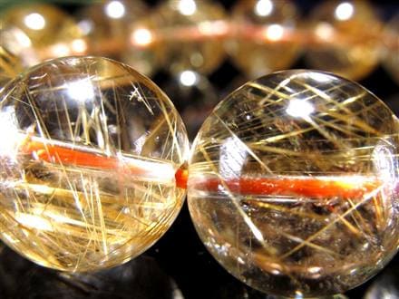 ゴールドルチル ブレスレット タイチン 金針水晶 天然石
